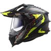 LS2 MX701 EXPLORER CARBON EXTEND adventure helma matná-H-V-žlutá